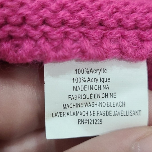 Pink scarf with studs - Picture 4 of 4